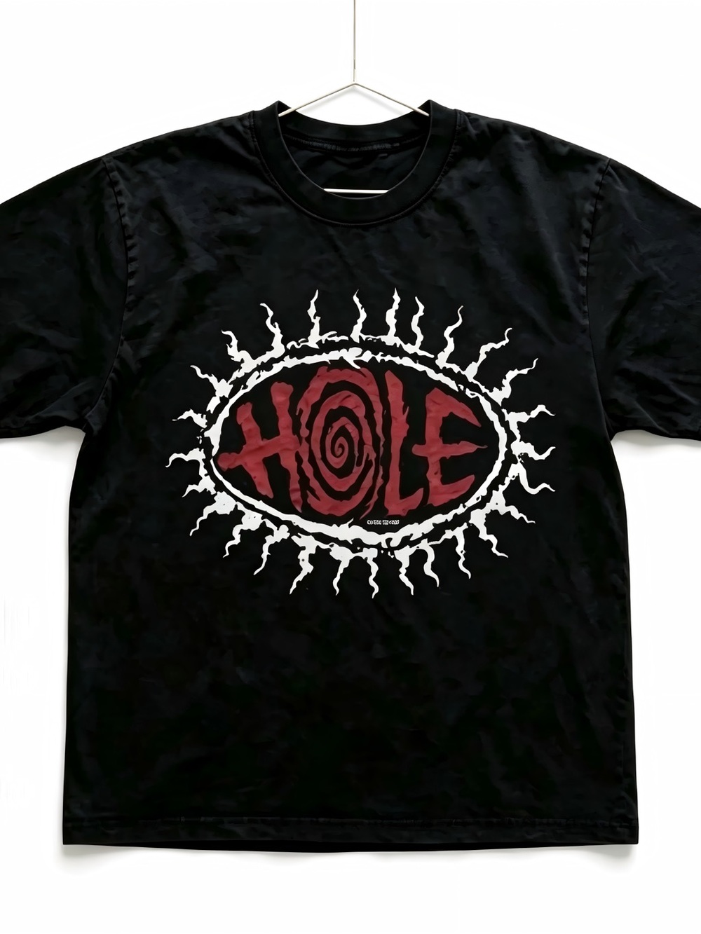 90s Grunge Hole Band Spiral Sun Vintage Womens Mens T-shirt Unisex
